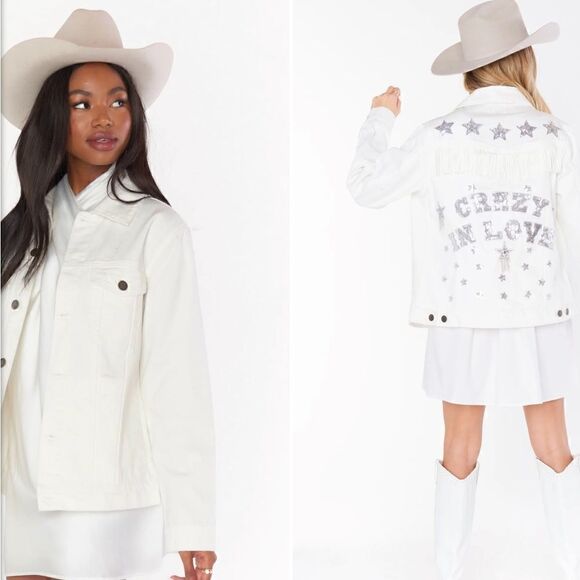 Show me Your Mumu Dover Denim Jacket Size M - Picture 1 of 12